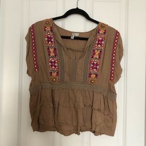 ADORABLE Anthropologie Boho Top